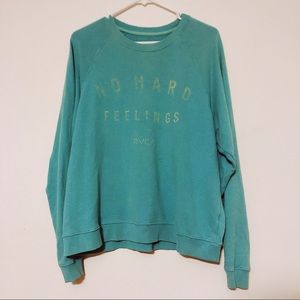 RVCA Graphic Turquoise Crewneck